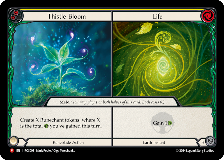 Thistle Bloom // Life (Yellow) - Flesh and Blood TCG - MoxLand