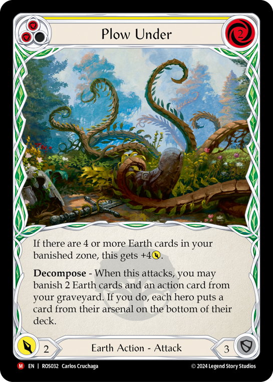 Plow Under (Yellow) - Flesh and Blood TCG - MoxLand