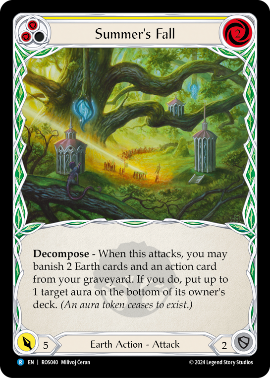 Summer's Fall (Yellow) - Flesh and Blood TCG - MoxLand