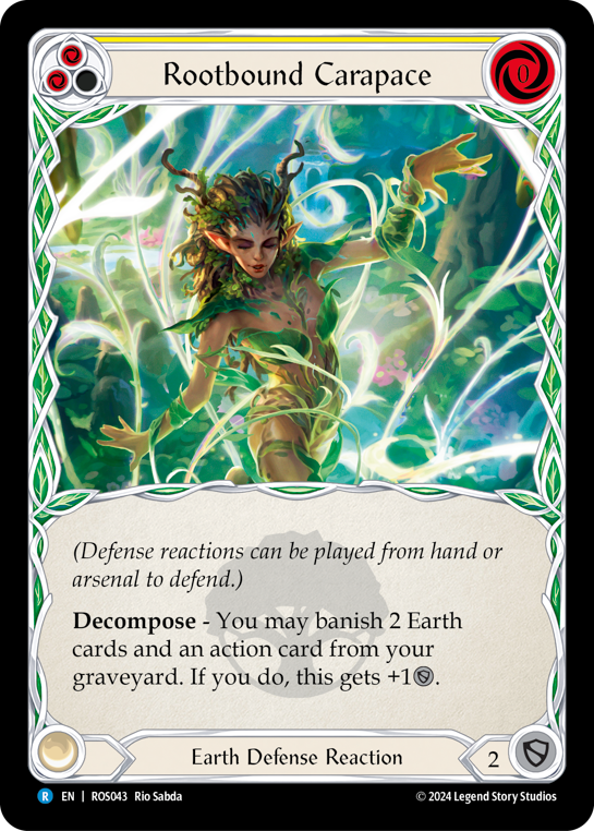 Rootbound Carapace (Yellow) - Flesh and Blood TCG - MoxLand