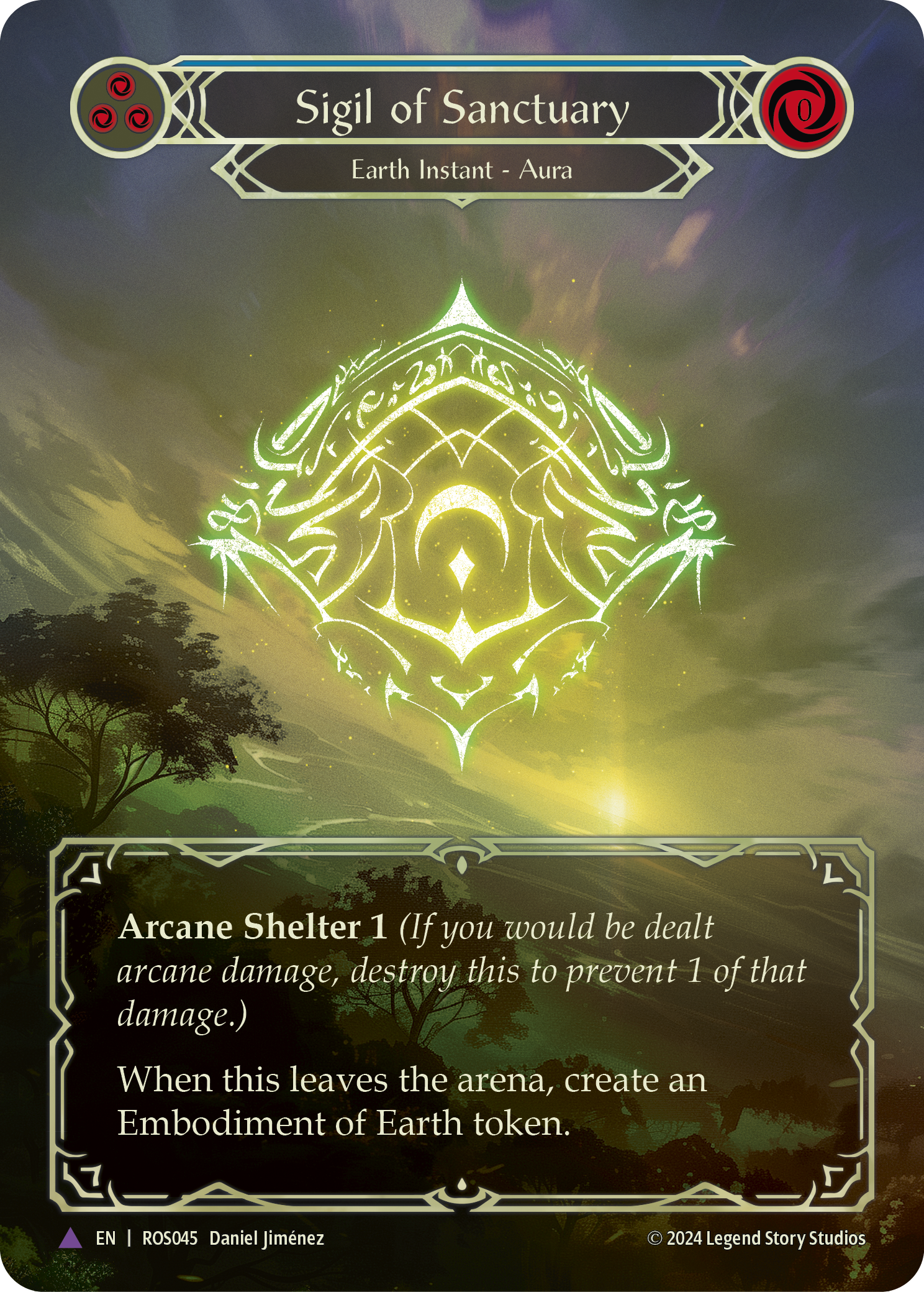 Sigil of Sanctuary (Blue) - Flesh and Blood TCG - MoxLand