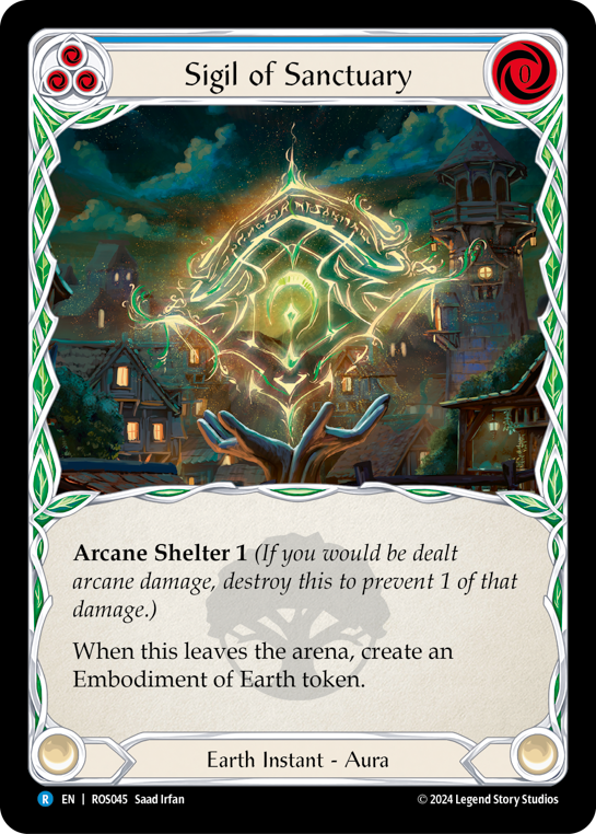 Sigil of Sanctuary (Blue) - Flesh and Blood TCG - MoxLand