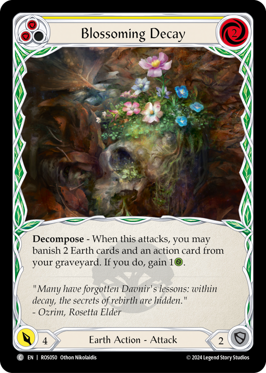 Blossoming Decay (Yellow) - Flesh and Blood TCG - MoxLand
