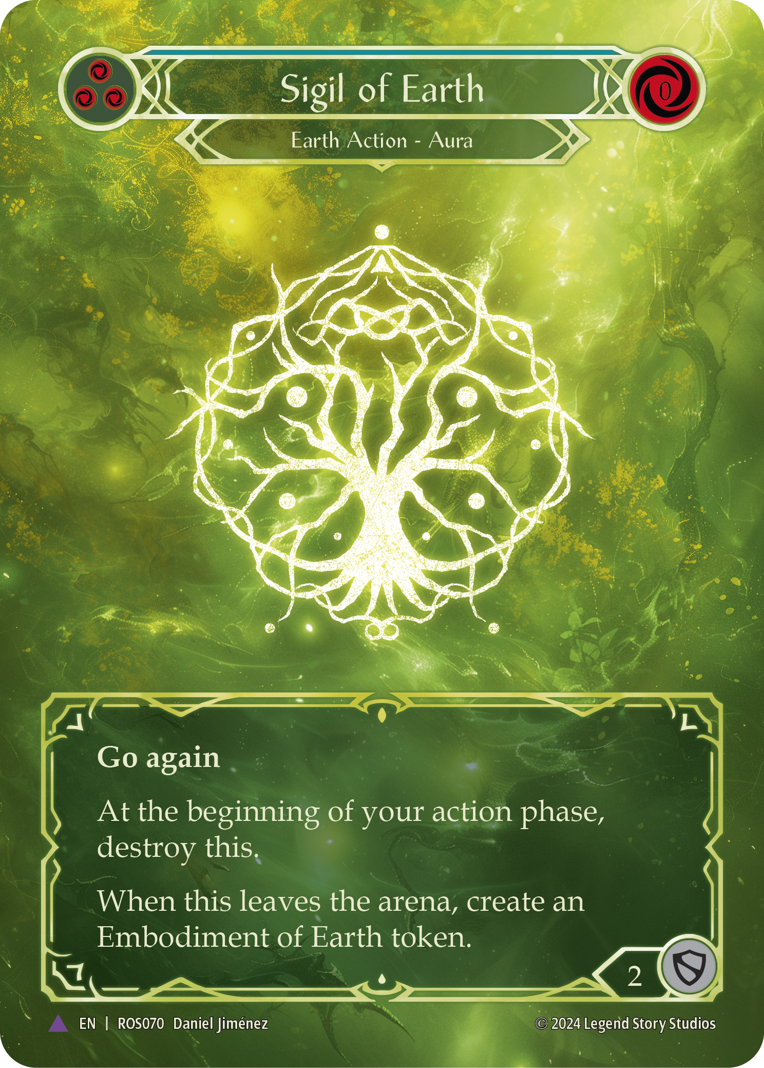 Sigil of Earth (Blue) - Flesh and Blood TCG - MoxLand