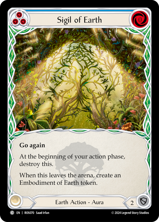 Sigil of Earth (Blue) - Flesh and Blood TCG - MoxLand