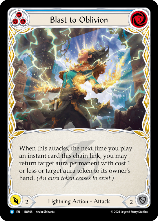 Blast to Oblivion (Blue) - Flesh and Blood TCG - MoxLand