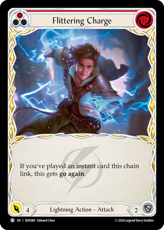 Flittering Charge (Red) - Flesh and Blood TCG - MoxLand