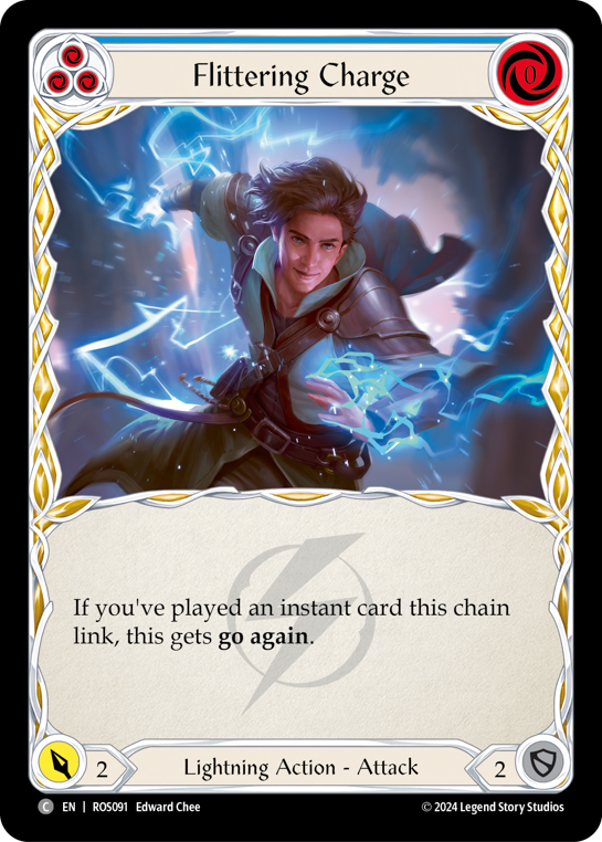Flittering Charge (Blue) - Flesh and Blood TCG - MoxLand
