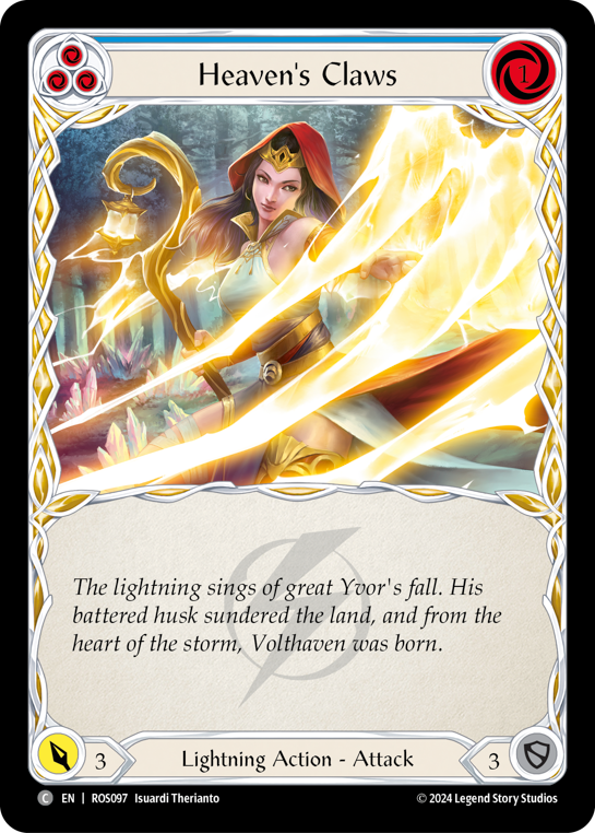 Heaven's Claws (Blue) - Flesh and Blood TCG - MoxLand