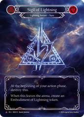 Sigil of Lightning (Blue) - Flesh and Blood TCG - MoxLand
