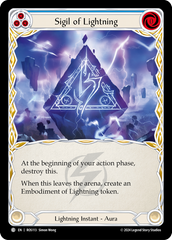 Sigil of Lightning (Blue) - Flesh and Blood TCG - MoxLand