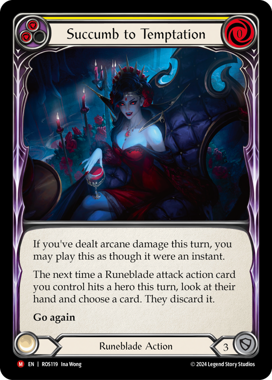 Succumb to Temptation (Yellow) - Flesh and Blood TCG - MoxLand