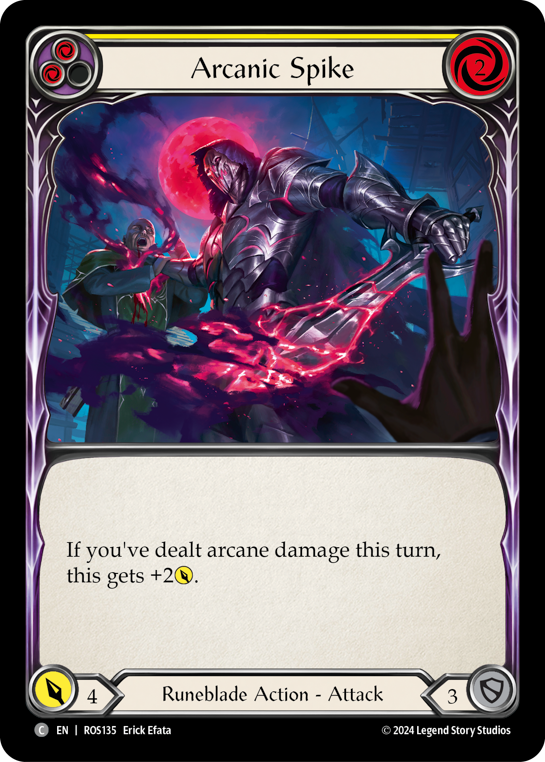 Arcanic Spike (Yellow) - Flesh and Blood TCG - MoxLand