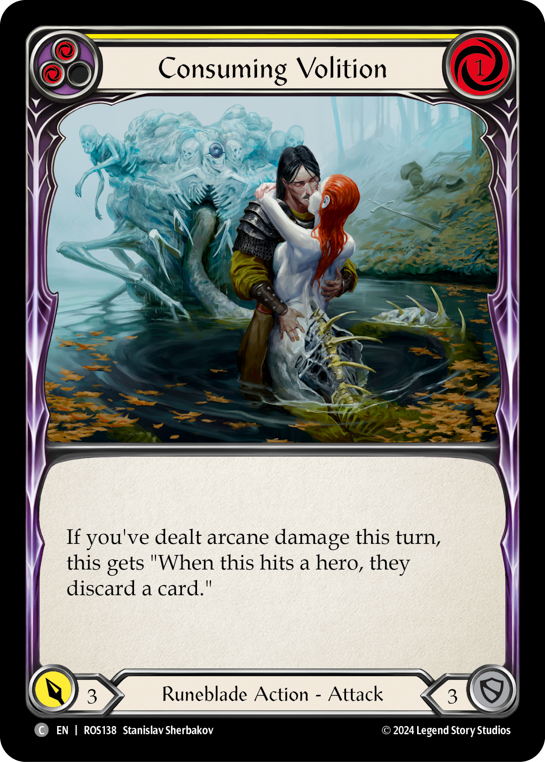 Consuming Volition (Yellow) - Flesh and Blood TCG - MoxLand