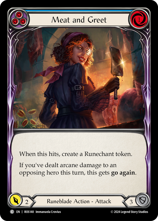 Meat and Greet (Blue) - Flesh and Blood TCG - MoxLand