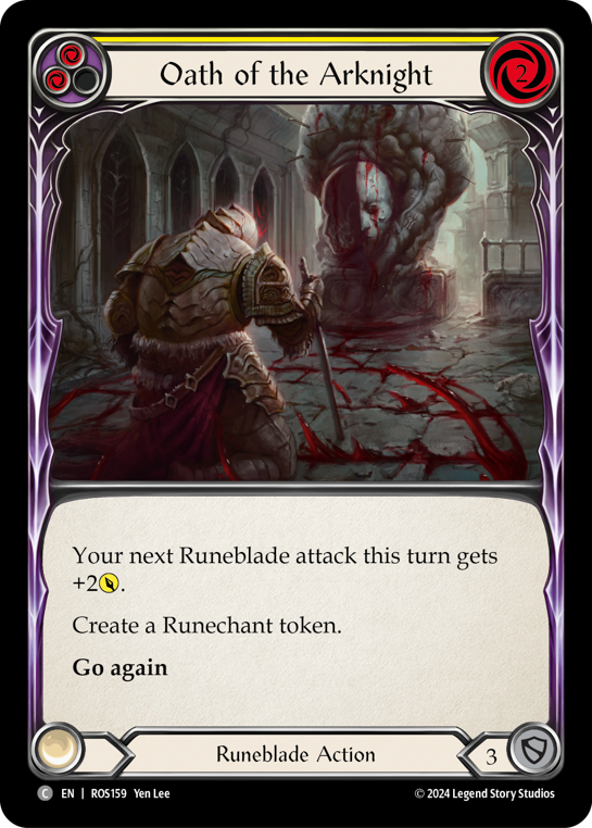 Oath of the Arknight (Yellow) - Flesh and Blood TCG - MoxLand
