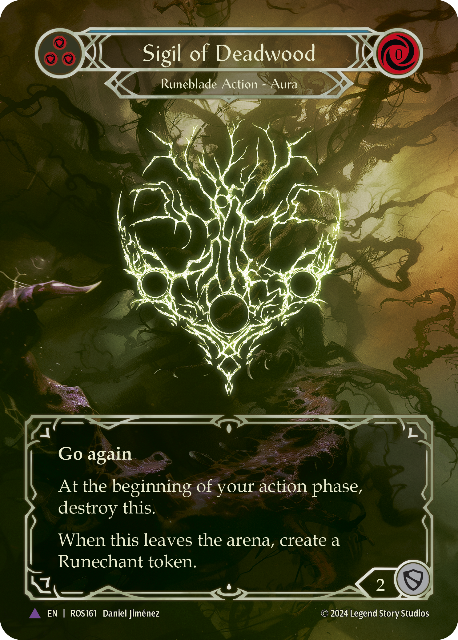 Sigil of Deadwood (Blue) - Flesh and Blood TCG - MoxLand