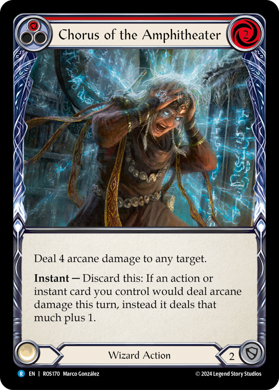 Chorus of the Amphitheater (Red) - Flesh and Blood TCG - MoxLand