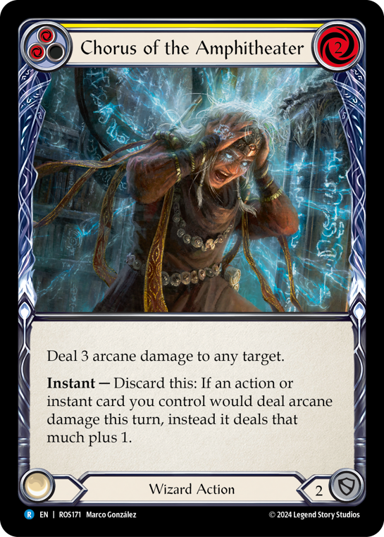 Chorus of the Amphitheater (Yellow) - Flesh and Blood TCG - MoxLand