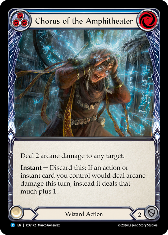 Chorus of the Amphitheater (Blue) - Flesh and Blood TCG - MoxLand