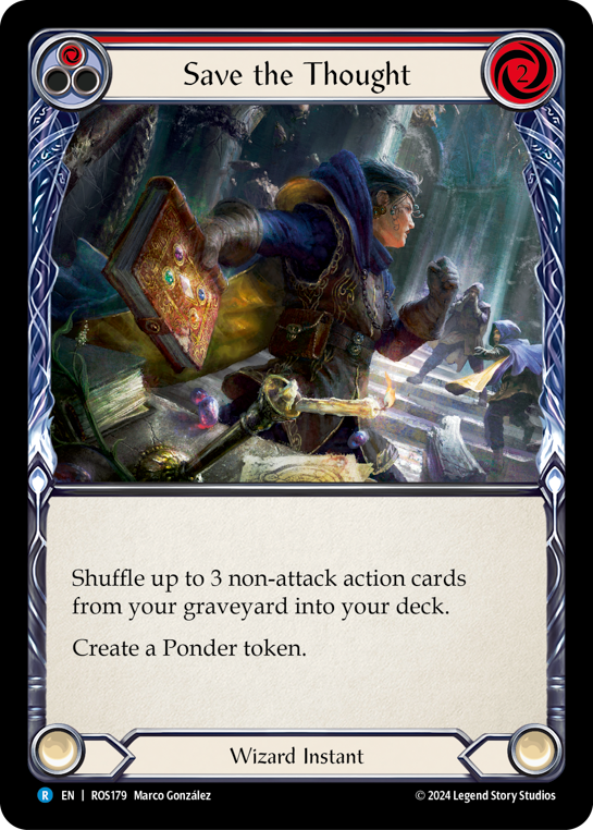 Save the Thought (Red) - Flesh and Blood TCG - MoxLand