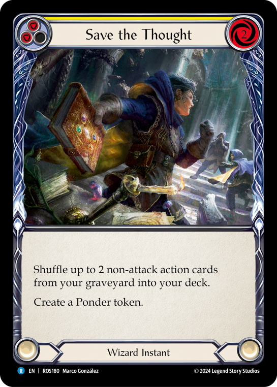 Save the Thought (Yellow) - Flesh and Blood TCG - MoxLand