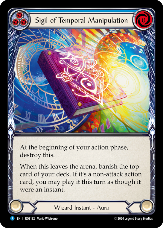 Sigil of Temporal Manipulation (Blue) - Flesh and Blood TCG - MoxLand