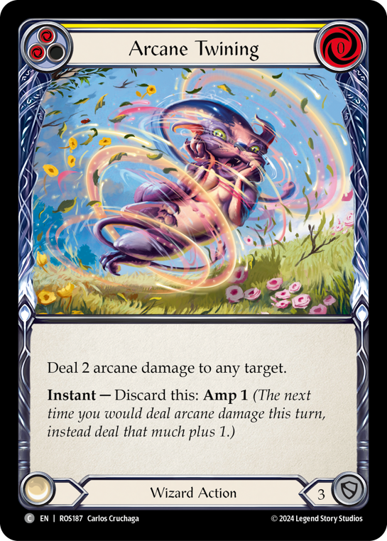Arcane Twining (Yellow) - Flesh and Blood TCG - MoxLand