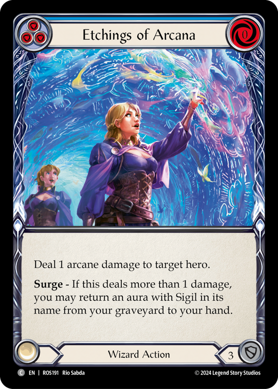 Etchings of Arcana (Blue) - Flesh and Blood TCG - MoxLand