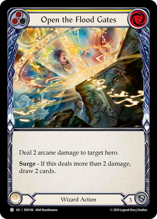 Open the Flood Gates (Yellow) - Flesh and Blood TCG - MoxLand