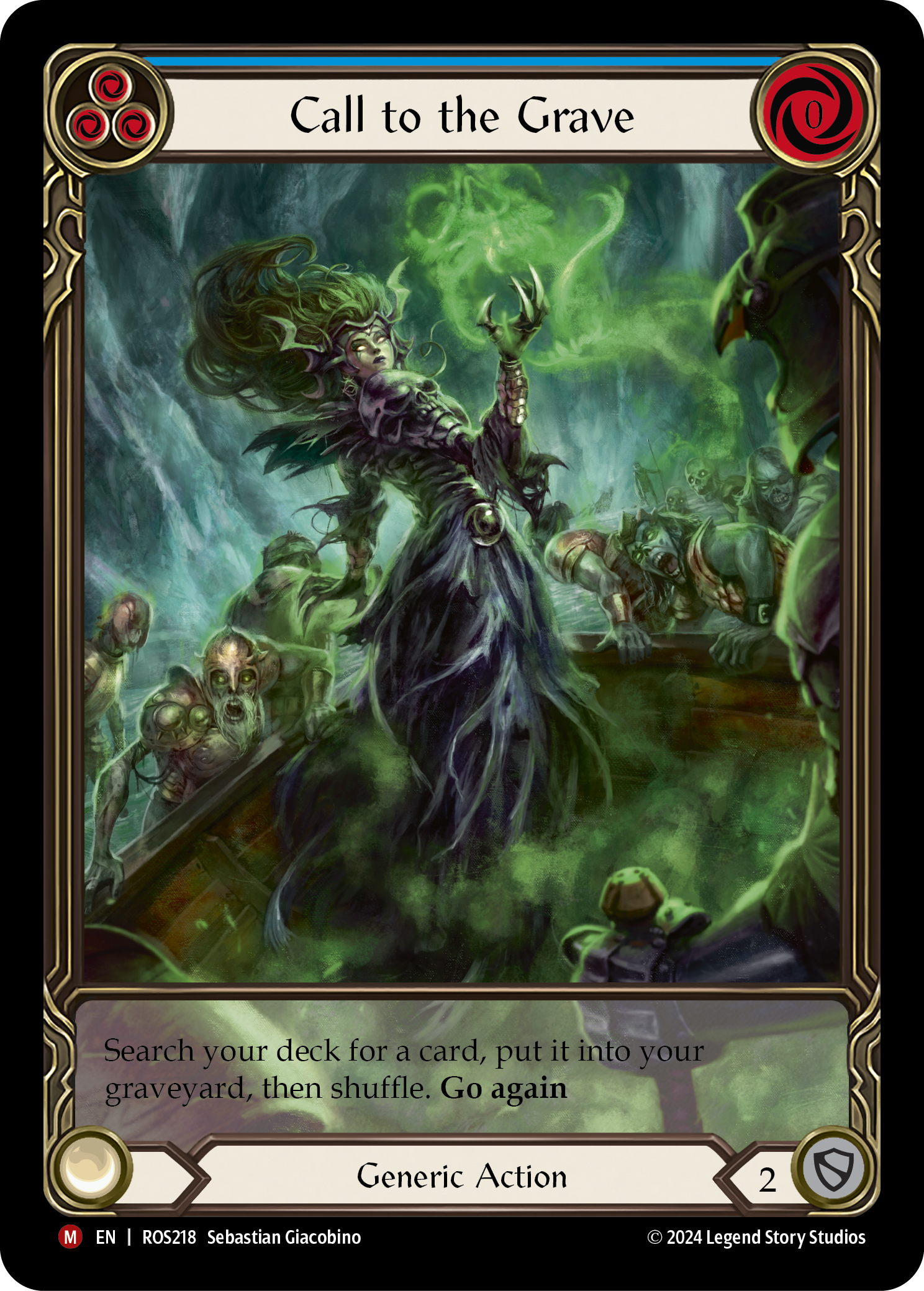 Call to the Grave (Blue) - Flesh and Blood TCG - MoxLand