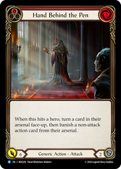 Hand Behind the Pen (Red) - Flesh and Blood TCG - MoxLand