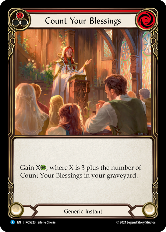 Count Your Blessings (Red) - Flesh and Blood TCG - MoxLand