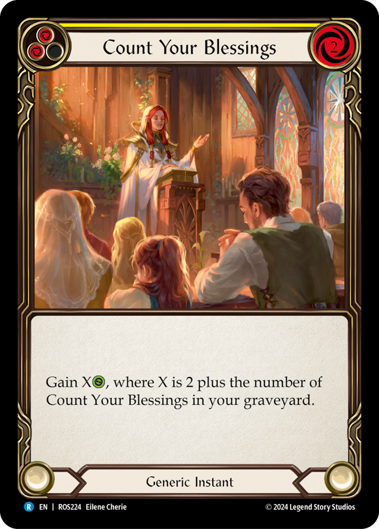 Count Your Blessings (Yellow) - Flesh and Blood TCG - MoxLand