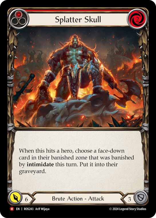 Splatter Skull (Red) - Flesh and Blood TCG - MoxLand