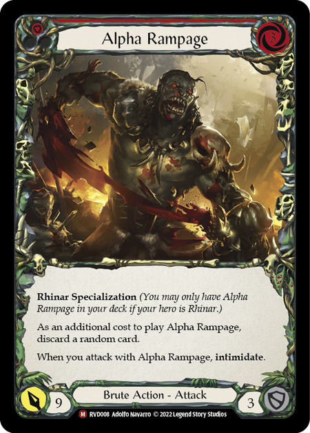 Alpha Rampage (Red) - Flesh and Blood TCG - MoxLand