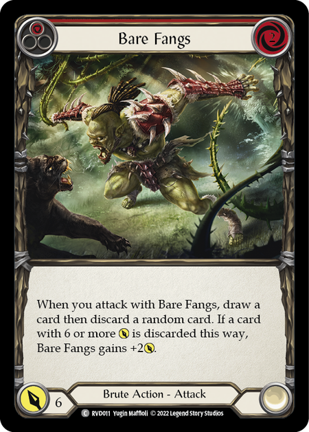 Bare Fangs (Red) - Flesh and Blood TCG - MoxLand