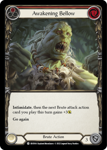 Awakening Bellow (Red) - Flesh and Blood TCG - MoxLand