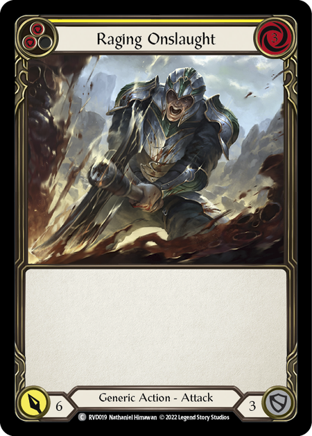 Raging Onslaught (Yellow) - Flesh and Blood TCG - MoxLand