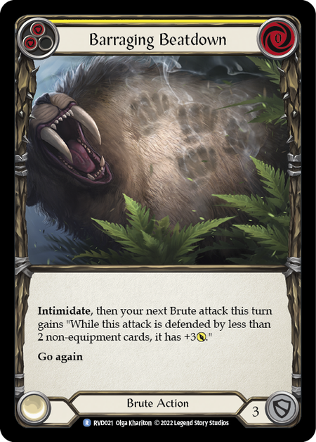 Barraging Beatdown (Yellow) - Flesh and Blood TCG - MoxLand