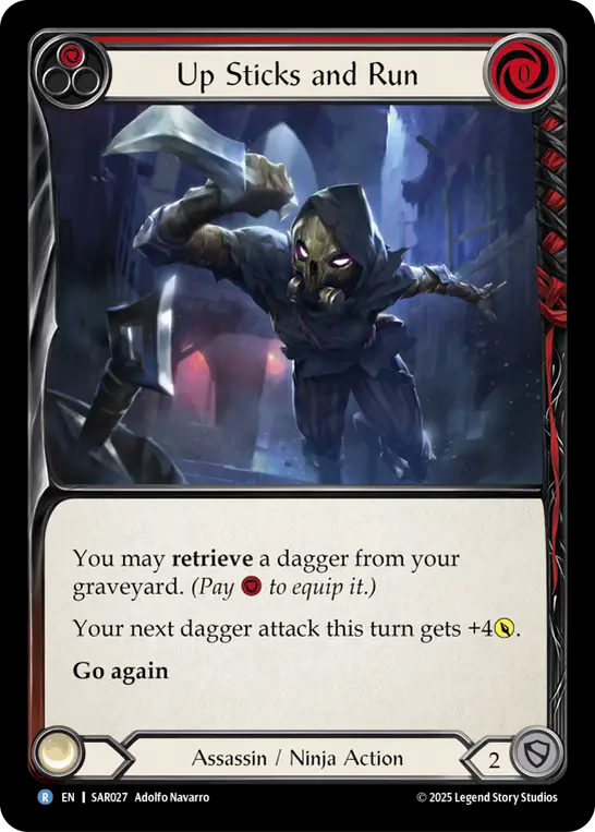 Up Sticks and Run (Red) - Flesh and Blood TCG - MoxLand