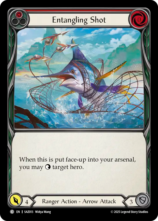 Entangling Shot (Red) - Flesh and Blood TCG - MoxLand