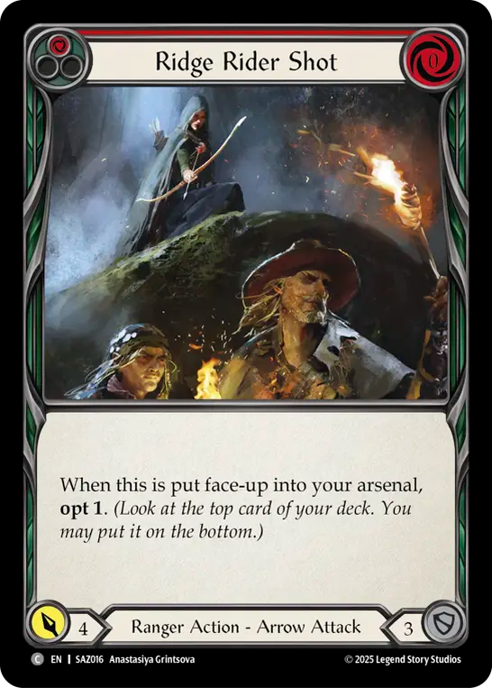 Ridge Rider Shot (Red) - Flesh and Blood TCG - MoxLand