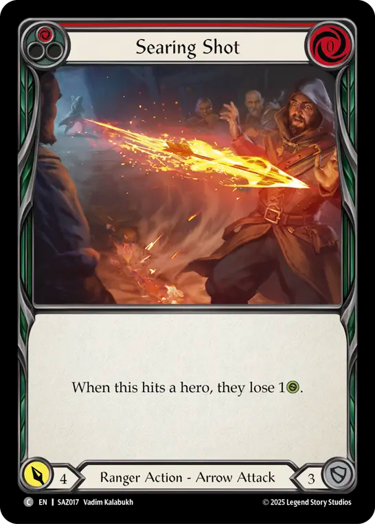 Searing Shot (Red) - Flesh and Blood TCG - MoxLand