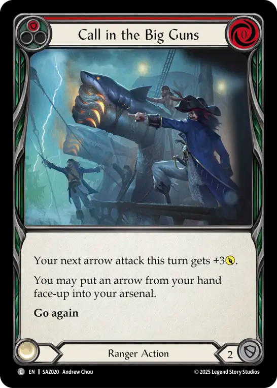 Call in the Big Guns (Red) - Flesh and Blood TCG - MoxLand