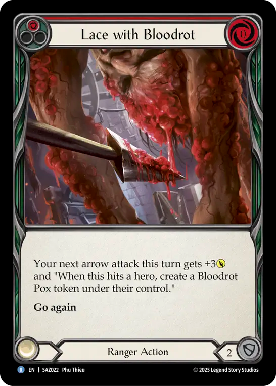 Lace with Bloodrot (Red) - Flesh and Blood TCG - MoxLand