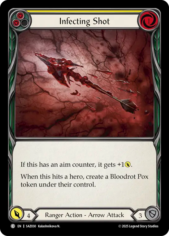 Infecting Shot (Yellow) - Flesh and Blood TCG - MoxLand