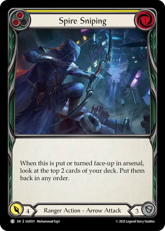 Spire Sniping (Yellow) - Flesh and Blood TCG - MoxLand