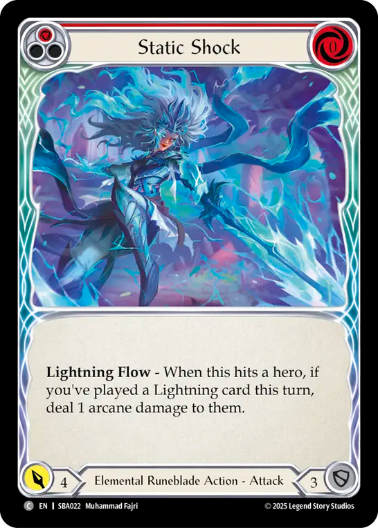 Static Shock (Red) - Flesh and Blood TCG - MoxLand