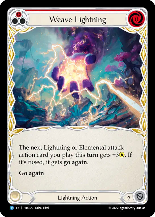 Weave Lightning (Red) - Flesh and Blood TCG - MoxLand